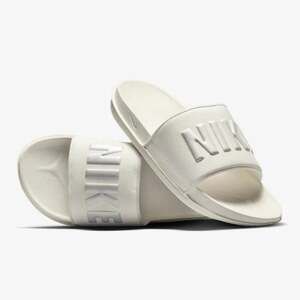 Nike Off Court Slip On Wide Strap Slide Slippers Womens US 6 Sail / Silver NWOT